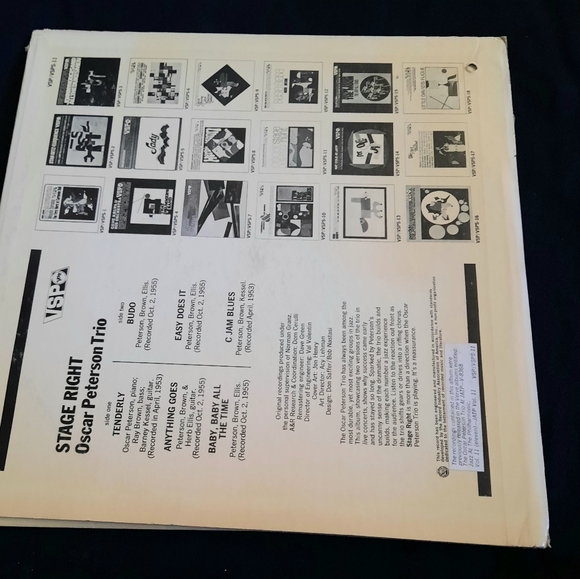 Oscar Peterson[- Stage Right, Verve Records, Vinyl LP 1966 - Picture 7 of 7